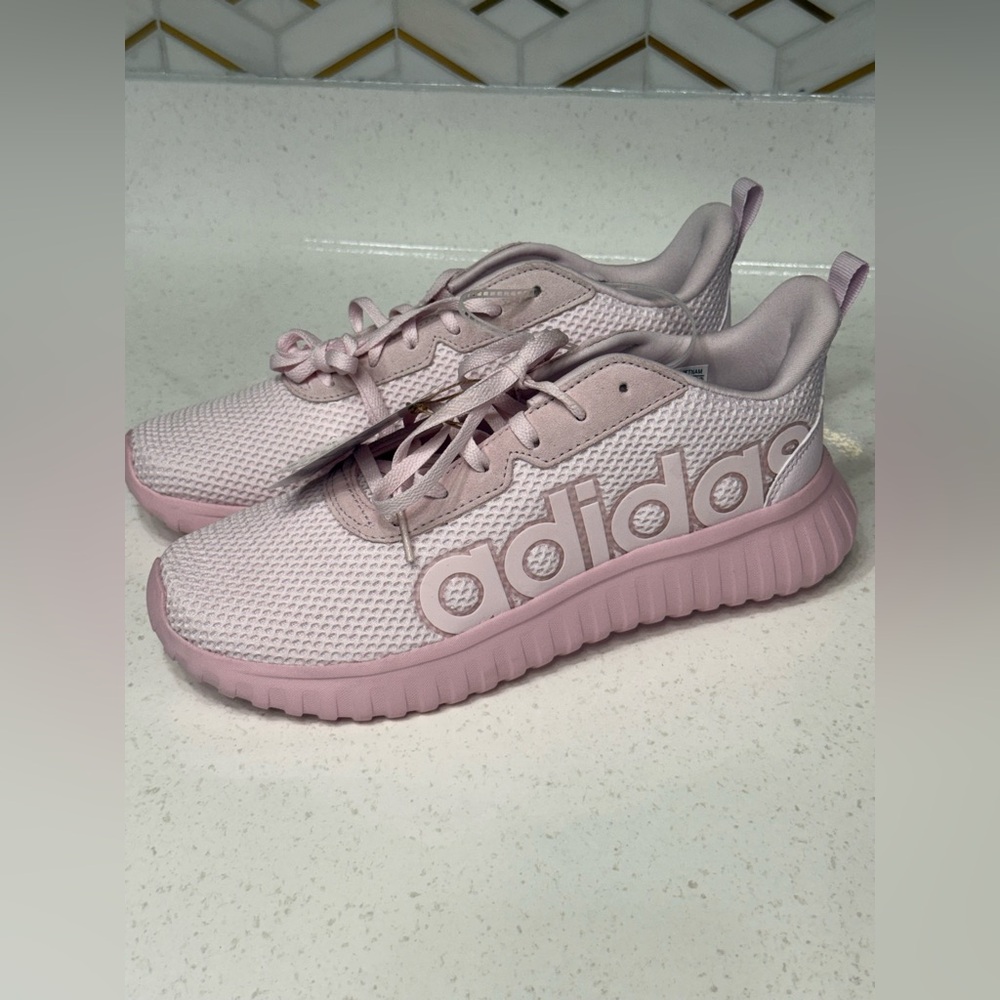 Adidas Kaptir Base Sneakers – Women’s Size 9.5 – Blush Pink - Picture 2 of 7